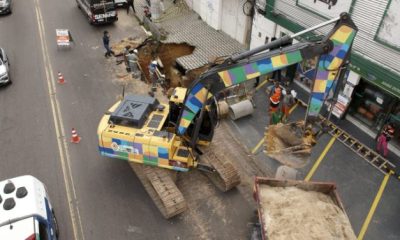 Prefeitura libera tráfego de veículos em trecho da avenida Tefé que recebe reparo emergencial na rede de drenagem