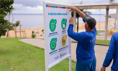 Prefeitura alerta para proibição de garrafas e embalagens de vidro na praia Ponta Negra 