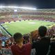 Torcedores amazonenses comemoram vitória do Flamengo sobre o Audax-RJ na Arena da Amazônia