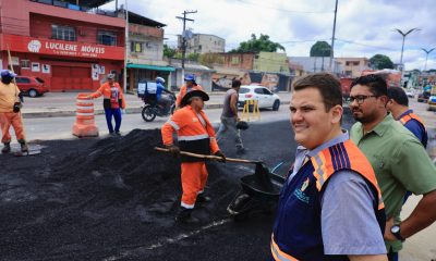 Em tempo recorde, Seminf fecha cratera e libera trecho na avenida Constantino Nery