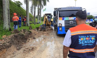 Prefeitura de Manaus inicia obra de alargamento e implantação de nova pista na Av. Rodrigo Otávio