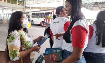 Prefeitura, por meio da Semsa, promove ação educativa sobre tuberculose no Terminal 3