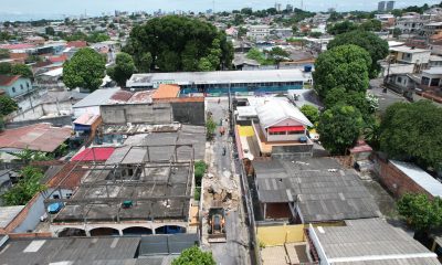 Prefeitura de Manaus recupera drenagem em rua no Japiim após formação de cratera e interdição da via