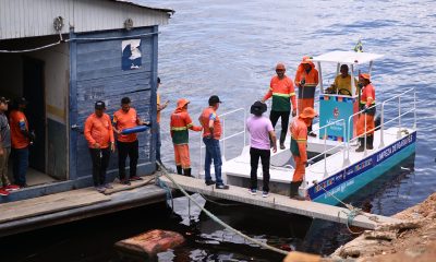 Prefeito David Almeida reforça a implantação de barco coletor na orla de Manaus