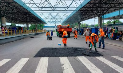 Prefeitura de Manaus realiza manutenção em vias do Terminal 5 na zona Leste