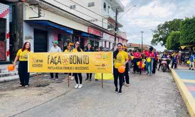 Codajás realiza caminhada da campanha ‘Faça Bonito’ em alusão ao Maio Laranja