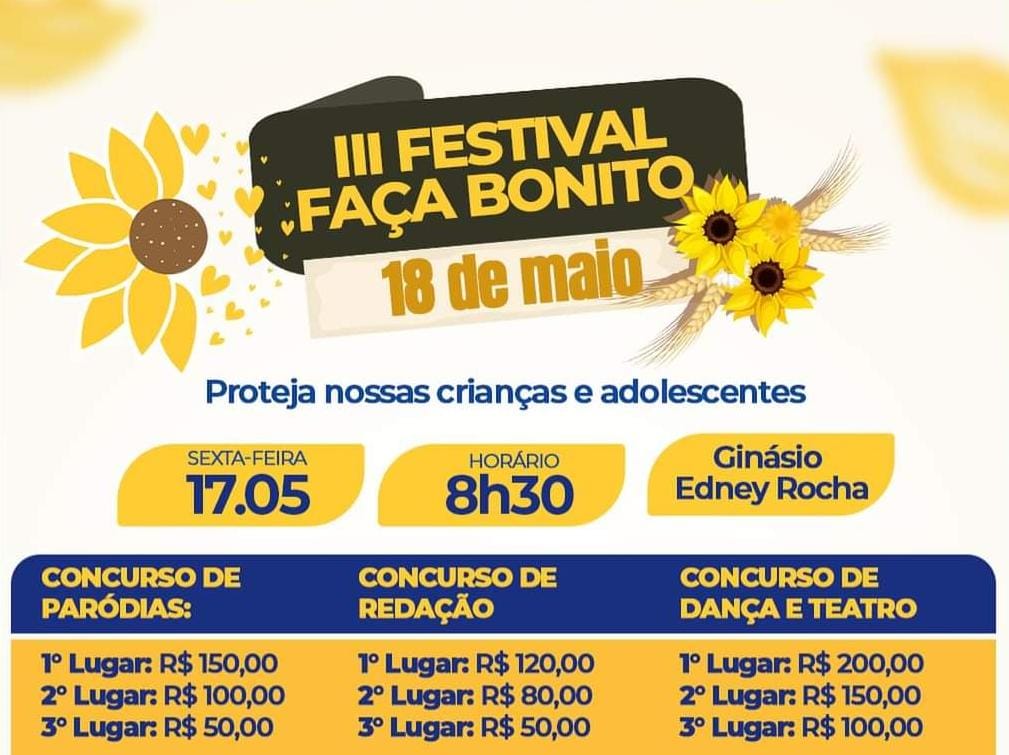 Nhamundá realiza 3º Festival Faça Bonito, em combate à Exploração Sexual de Crianças e Adolescentes