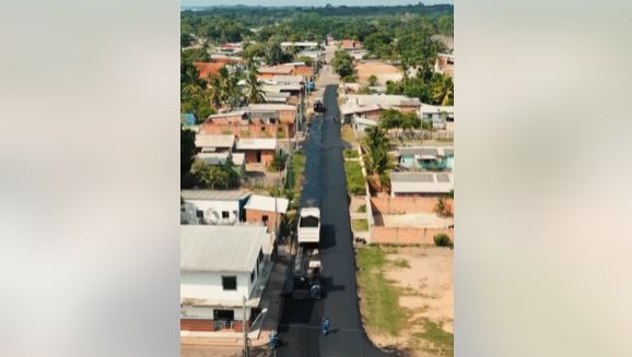 Boa Vista do Ramos recebe serviços de urbanização e asfaltamento