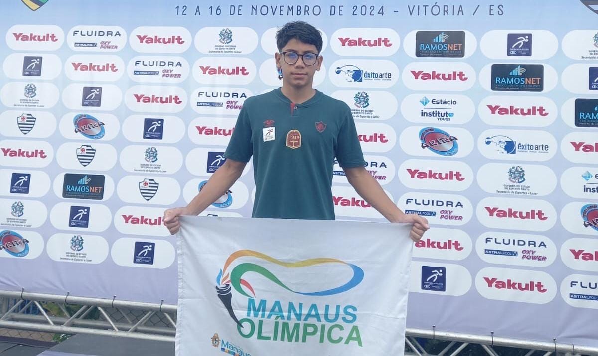 Manauara brilha e contribui para vice-campeonato histórico do Fluminense no Campeonato Brasileiro Infantil de Natação