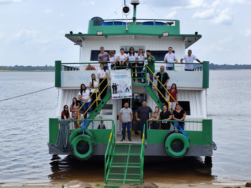 Prefeitura encerra projeto de integração dos servidores da Semsa com programação em unidade fluvial